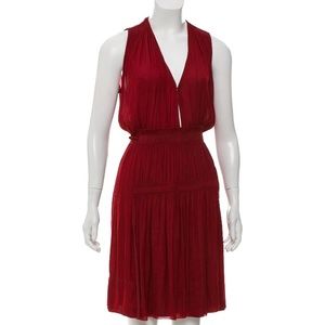 Isabel Marant Red Adara Midi Dress, size 8